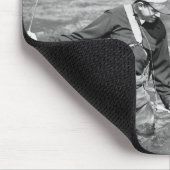 Mann beim Angeln Mousepad (Ecke)