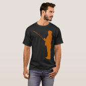 Mann beim Angeln T-Shirt (Vorne ganz)