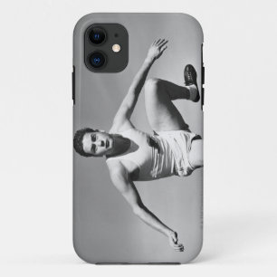 Mann beim Hürdenlauf iPhone 11 Hülle