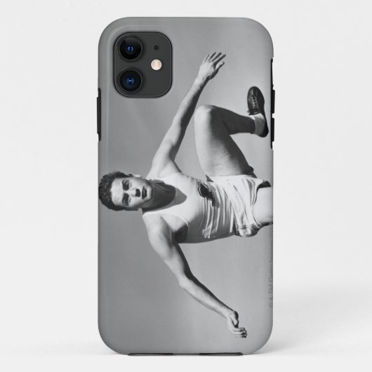 Mann beim Hürdenlauf Case-Mate iPhone Hülle (Rückseite)