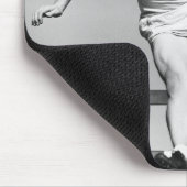 Mann beim Hürdenlauf Mousepad (Ecke)