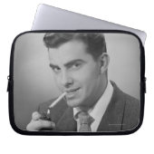 Mann-Beleuchtungs-Zigarette Laptopschutzhülle (Vorderseite)