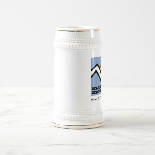 Mann-Berg Stein! Bierglas (Mittel)