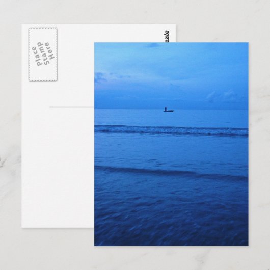 Mann, Bin Tan. Postkarte (Vorne/Hinten)