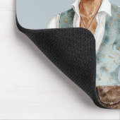 Mann Braunhaar Mousepad (Ecke)