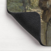 Mann Claude Monets | mit einem Regenschirm, Mousepad (Ecke)