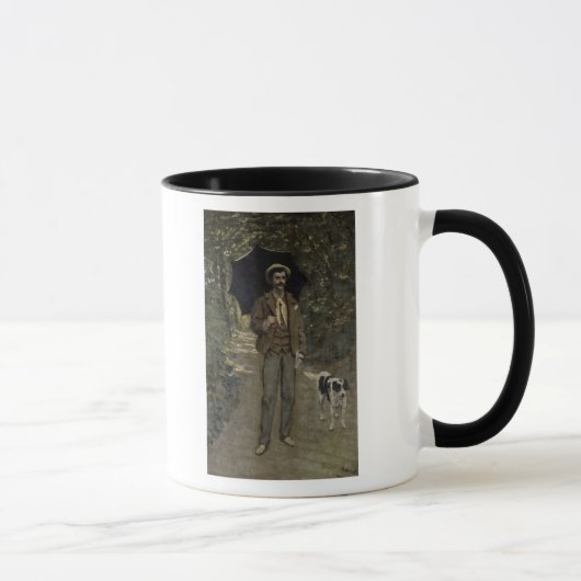 Mann Claude Monets | mit einem Regenschirm, Tasse (Rechts)