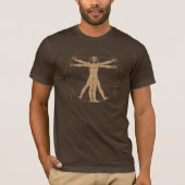 Mann Da Vincis Vitruvian T-Shirt (Vorderseite)