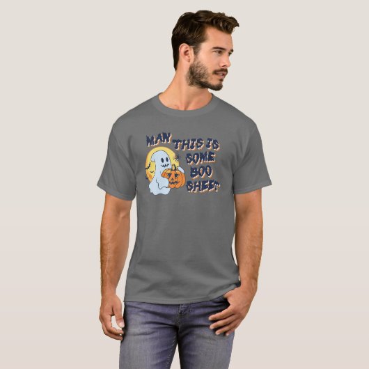 Mann, das hier ist ein Bootschild, lustiges Hallow T-Shirt (Vorne ganz)