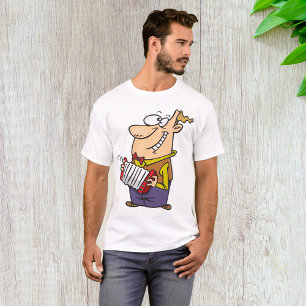 Mann, der Akkordeon spielt T-Shirt