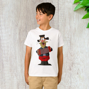 Mann, der Akkordeon spielt T-Shirt