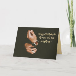 MANN, DER ALLES JAHRESKARTE HAT DANKESKARTE