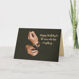 MANN, DER ALLES JAHRESKARTE HAT DANKESKARTE