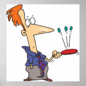 Mann, der auf einem Boot Kugeln knallt Poster (Vorne)