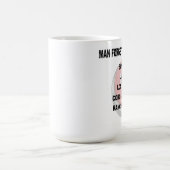 Mann, der Ausflug-Tasse 2 vergisst Kaffeetasse (Mittel)