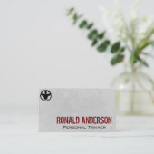 Mann, der beide Arme überbrückt | Fitness Visitenkarte (Stehend Vorderseite)