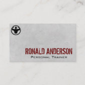 Mann, der beide Arme überbrückt | Fitness Visitenkarte (Vorderseite)