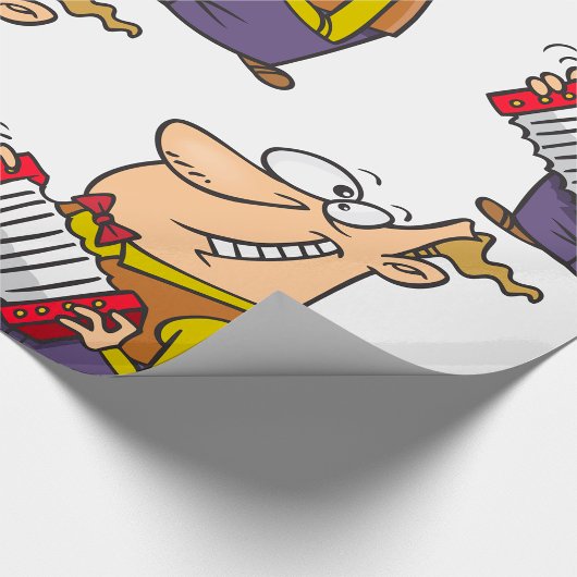 Mann, der das Akkordion spielt Geschenkpapier