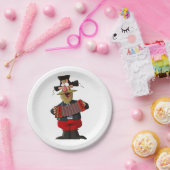 Mann, der das Akkordion spielt Pappteller (Party)