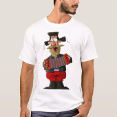 Mann, der das Akkordion spielt T-Shirt (Vorderseite)