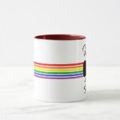 Mann der Ehre Burgundy Bow Krawatte Kaffee Tasse (Zentrum)