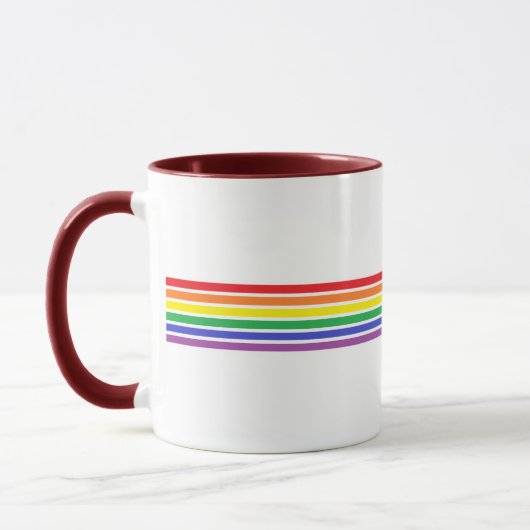 Mann der Ehre Burgundy Bow Krawatte Kaffee Tasse (Links)