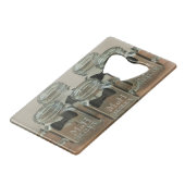 Mann der Ehre Vielen Dank Kreditkarte Flasche öffn Geldbeutel Flaschenöffner (Vorderseite Schrägansicht)