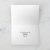 Mann der Ehre Vorschlag Hochzeitskarte Karte (Innenseite)