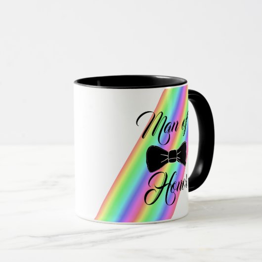 Mann der Ehrenblüte Krawatte Kaffee Tasse (VorderseiteRechts)