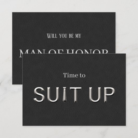 Mann der Ehrenhochzeit Dankeskarte (Vorne/Hinten)