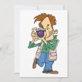 Mann, der ein Foto einlädt Einladung (Vorderseite)