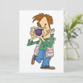 Mann, der ein Foto einlädt Einladung (Stehend Vorderseite)