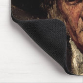 Mann, der ein Rohr, c.1859 raucht Mousepad (Ecke)
