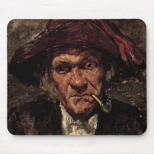Mann, der ein Rohr, c.1859 raucht Mousepad (Vorne)