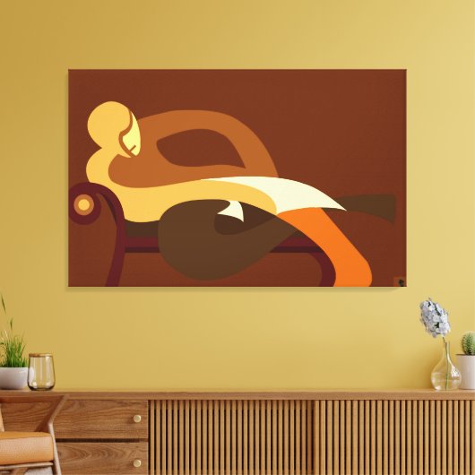 Mann der Freizeit Leinwanddruck (Insitu (Wohnzimmer))