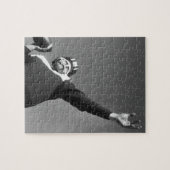 Mann, der Fußball 2 spielt Puzzle (Horizontal)