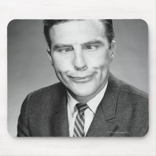 Mann, der Gesicht macht Mousepad (Vorne)