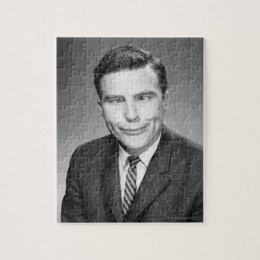 Mann, der Gesicht macht Puzzle (Vertikal)