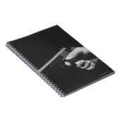 Mann, der Gewehr hält Notizblock (Rechte Seite)