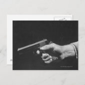 Mann, der Gewehr hält Postkarte (Vorne/Hinten)