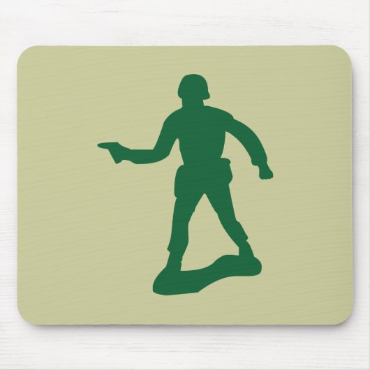 Mann der grünen Armee Mousepad (Vorne)