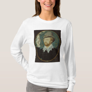 Mann, der Hand von einer Wolke umklammert T-Shirt