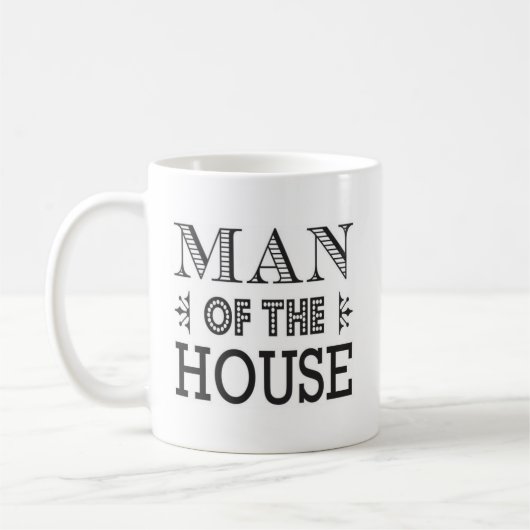 Mann der Haus-modernen Art Tasse (Links)