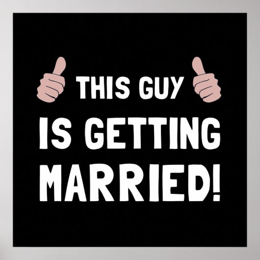 Mann, der heiratet poster (Vorne)