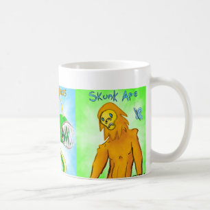 Mann der Motten-3-In-1, Loch Ness, Stinktier-Affe Kaffeetasse
