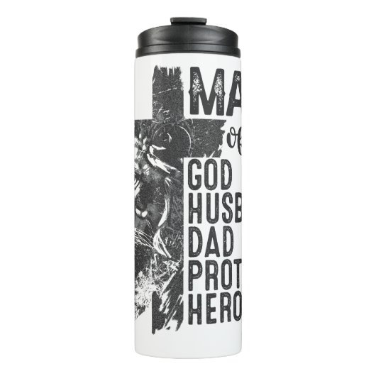 Mann der Religion Thermosbecher (Vorderseite)