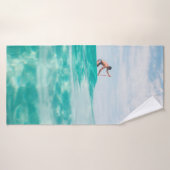Mann, der surft badehandtuch (Badehandtuch)