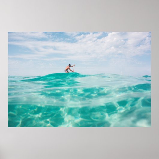 Mann, der surft poster (Vorne)
