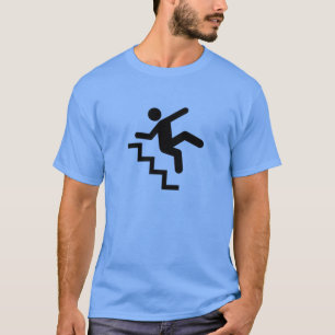 Mann, der unten die Treppe fällt T-Shirt