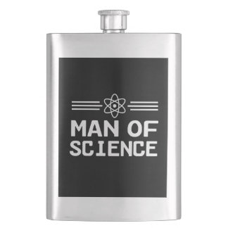 Mann der Wissenschaft Flachmann